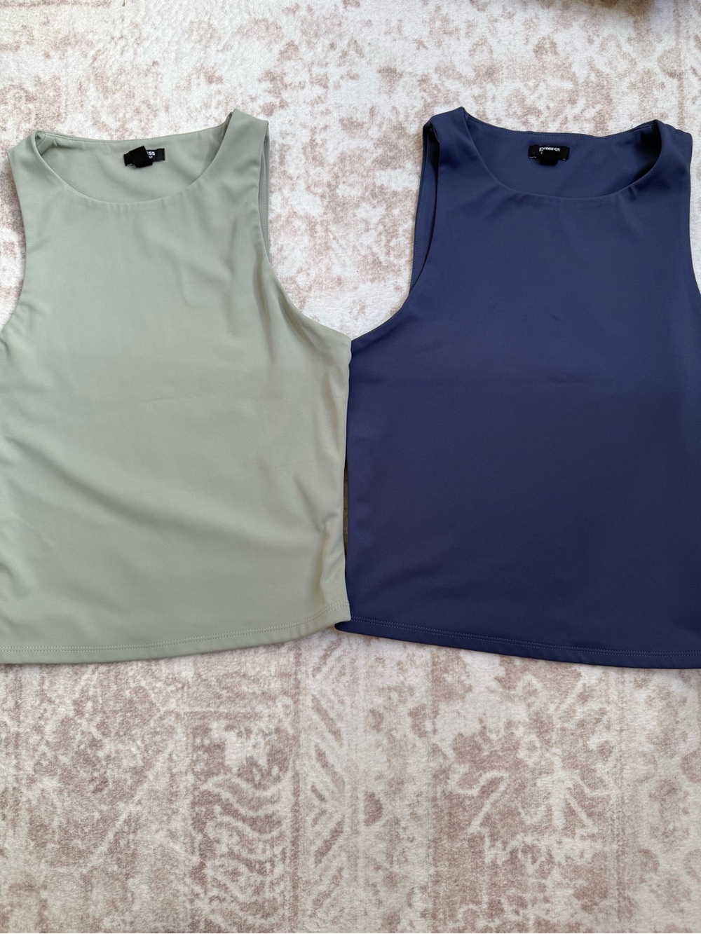 2 Express body contour tank tops